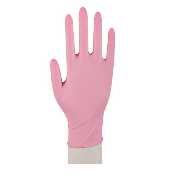 Nitrile handschoen roze